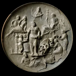 Silver patera of Aquileia with an allegory of fertility