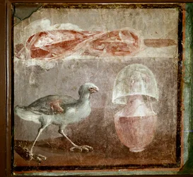 Still life with bird