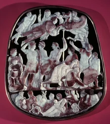 The Great Cameo of the Holy Chapel or Cameo of the Apotheosis of Augustus: 24 Figures Including Roman Emperor Augustus, Caesar Germanicus, Tiberius, Nero, Caligula, and Livia Drusilla Augusta