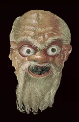 Theatre Mask, East Wall, Oecus 5 (detail)