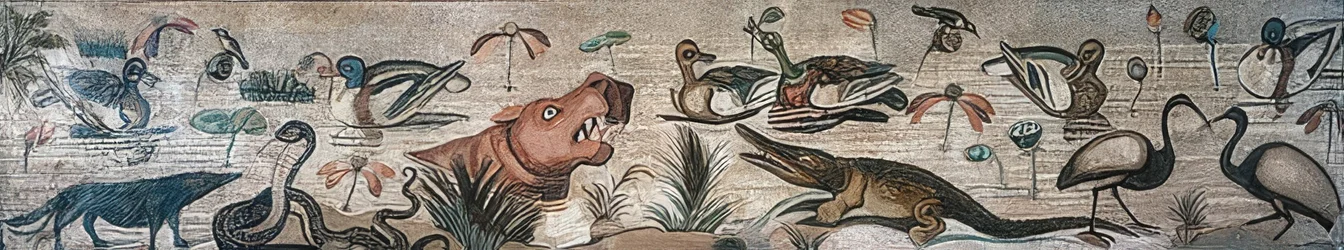 Animals in the Nile, from the House of the Faun (Casa del Fauno), Pompeii