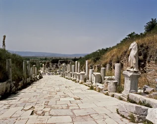 View of the street of Curetes towards the library of Celsus