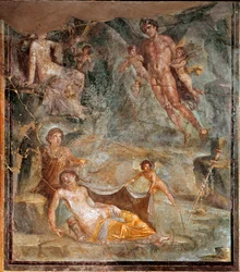 Wedding of Zephyrus and goddess Chloris