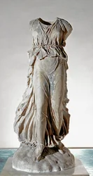 White marble statue of Nike
