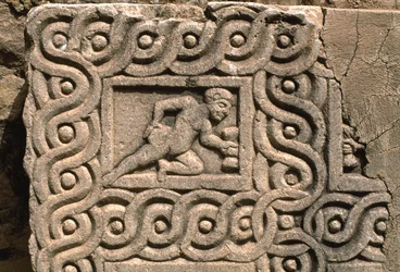 Architectural fragment with carved decoration (detail)