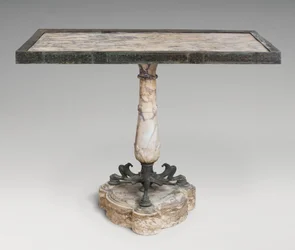Marble and bronze table