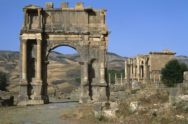 Triumphal arch built in honour of Emperor Caracalla