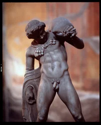 A Satyr with a Wineskin, Sculpture in the Casa dei Cervi House