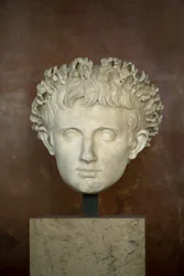 Head of the Emperor Augustus (63 BC - 14 AD) marble