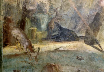 Deer Attacked by Dog (Detail)