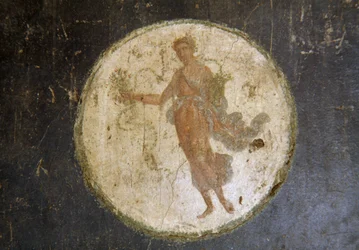 Fresco with Medallion, Right Wing in House of Vettii, Pompeii (UNESCO World Heritage List)