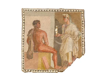 Mosaic with Orestes and Iphigenia