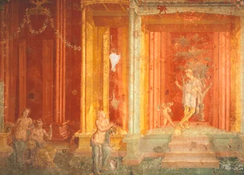 Mural depicting Iphigenia in Tauris, House of Pinarius Cerialis, Pompeii, Campania, Italy