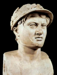 Roman Art: bust of Pyrrhus 1st (319-272 BC)