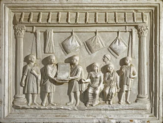 Mould Representing a Fabric and Tapestries, Roman Art, 2nd Century AD