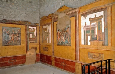 View of the Yellow Room of the House of the Brothers Vettii