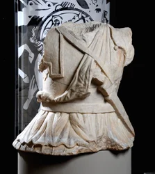 Sculpted torso of a cavalryman