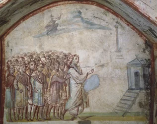 The Raising of Lazarus, Catacombs of Via Latina, Rome