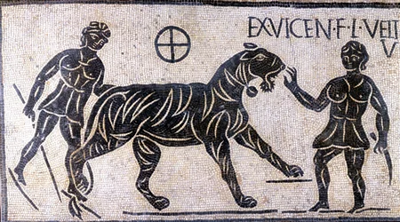 Tiger Tamers in the Walls of the Colosseum