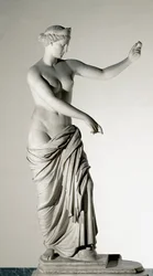 Venus from Capua with a mirror (marble sculpture after a Greek original from the 4th-3rd century BC)