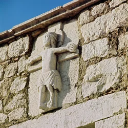 Christ Crucified (Stone Sculpture)