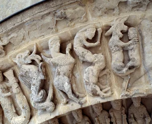 Detail of sculptures of the south portal