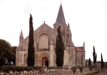 Romanesque Architecture: View of the Church of Aulnay
