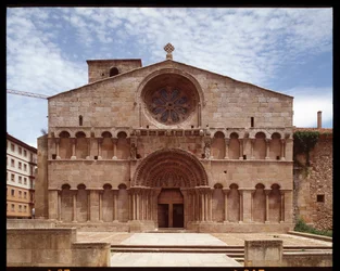 View of the Church of St. Dominica, 12th century, Soria, Spain