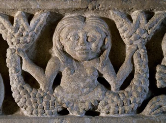 Two-tailed mermaid (detail)
