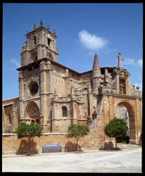 View of the church of Santa Maria la Real a Sasamon