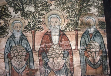 Souls in Paradise, Wall Painting, Church on the Hill, 1782