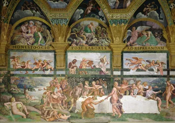Chamber of Cupid and Psyche, Preparations for the Banquet of the Gods for the Wedding of Cupid and Psyche