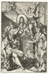 Allegorical Frontispiece with Portrait of William III