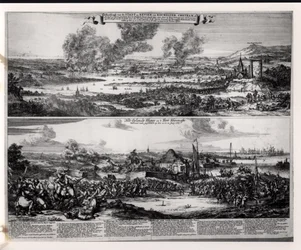Dutch Attack on the River Medway, 20th and 21st June 1667, engraved by Nicolas Visscher