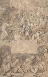 Study for a Title-Page: Allegory of Commerce and a Debtor