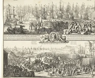 Journey of William III to England, 1688 (Departure of His Royal Highness to England, 11 Nov. 1688 / Arrival of His Royal Highness Prince of Orange in England, 15 and 16 Nov. 1688) (title on object)