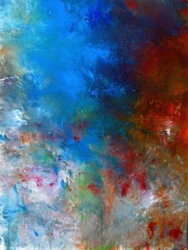 Dynamic Blue Red Abstract
