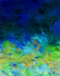 Vibrant Abstract Landscape
