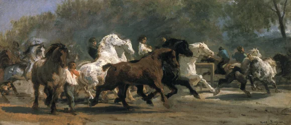 Study for the Horsemarket, 1852-54