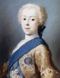 Portrait of Prince Charles Edward Stuart, bust-length, in profile to the left