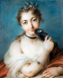Portrait of a Lady with a Mask