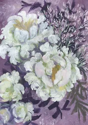 White Peonies Lavender