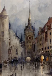 Street Scene in Munich