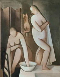Three Women at Their Bath