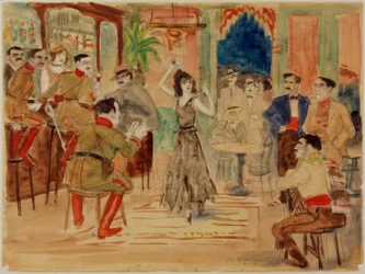 Dance Scene in a Bar