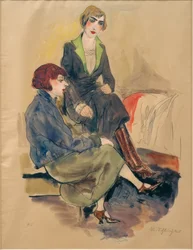 Two Seated Women