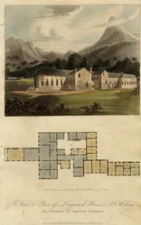 View and Plan of Longwood House, St. Helena: the Residence of Napoleon Bonaparte