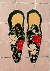 Elegant Floral Slippers