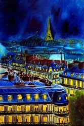 Evening Paris Cityscape, 2025