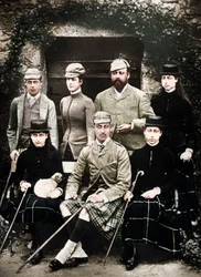 The Prince and Princess of Wales in Shooting Dress, 1900